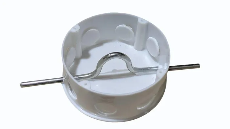 White PVC round ceiling plate — SR Polyplast Ahmedabad