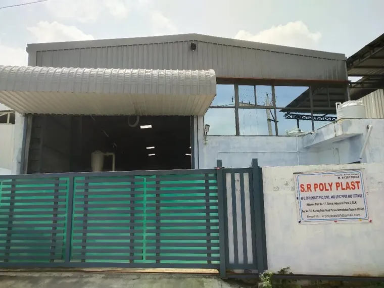 SR Polyplast factory at Giriraj Industrial Park-2, Pirana — unit front with signboard